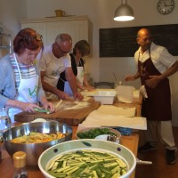 Preparing Zucchini And Peccorino Risotto